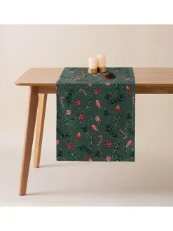 Mint Rugs Tisch- & Küchentextilien|Küchentextilien<Tischläufer "Christmas Maison" in Grün/ Rot