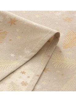GAMUSI Küchentextilien<Tischläufer ''Christree'' in Beige/ Gold
