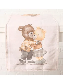 Boltze Küchentextilien|Tisch- & Küchentextilien<Tischläufer "Henry" in Weiß/ Braun - (L)140 x (B)40 cm