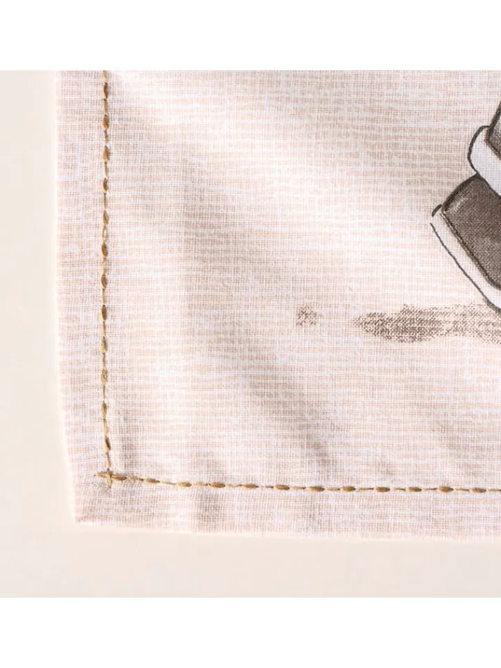Boltze Küchentextilien|Tisch- & Küchentextilien<Tischläufer "Henry" in Weiß/ Braun - (L)140 x (B)40 cm