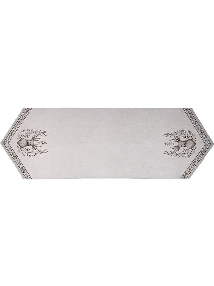 Clayre & Eef Küchentextilien|Tisch- & Küchentextilien<Tischläufer in Braun - (L)160 x (B)50 cm