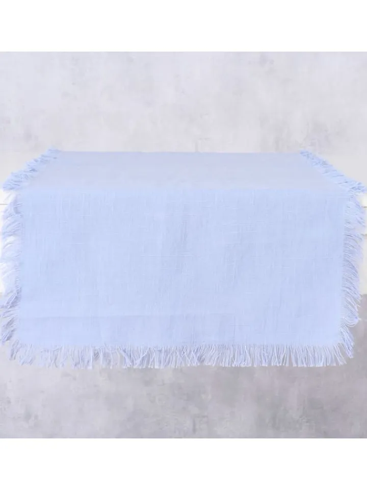 Boltze Küchentextilien|Tisch- & Küchentextilien<Tischläufer "Lenea" in Hellblau - (L)140 x (B)40 cm