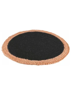 Villa d´Este Küchentextilien<Tischset in Schwarz - Ø 38 cm