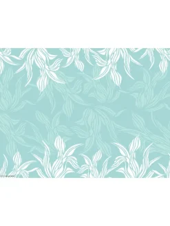 cover-your-desk.de Tisch- & Küchentextilien<Tischsets I Platzsets abwaschbar - Florales Muster in Mint - aus erstklassigem Vinyl (Kunststoff Ð BPA-frei) - 4 Stück - 44 x 32 cm - rutschfeste Tischdekoration