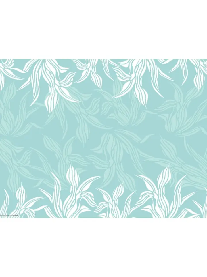 cover-your-desk.de Tisch- & Küchentextilien<Tischsets I Platzsets abwaschbar - Florales Muster in Mint - aus erstklassigem Vinyl (Kunststoff Ð BPA-frei) - 4 Stück - 44 x 32 cm - rutschfeste Tischdekoration