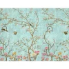 cover-your-desk.de Tisch- & Küchentextilien<Tischsets I Platzsets abwaschbar - Florales Vintage Motiv mit Vägeln - aus erstklassigem Vinyl (Kunststoff Ð BPA-frei) - 4 Stück - 44 x 32 cm - rutschfeste Tischdekoration