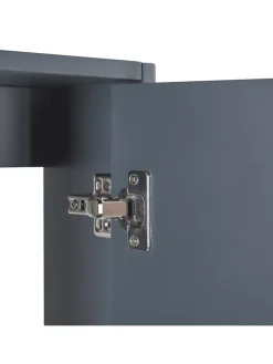 Beliani Badmöbel<3-tlg Badezimmerschrank TERUEL in Grau/Braun