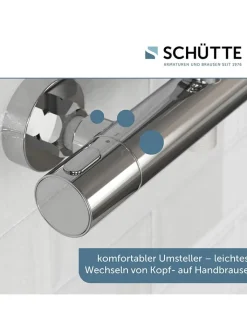 Schütte Badarmaturen<6tlg. Überkopfbrause-Set ''Madrid'' in Chrom