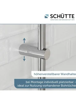 Schütte Badarmaturen<6tlg. Überkopfbrause-Set ''Madrid'' in Chrom