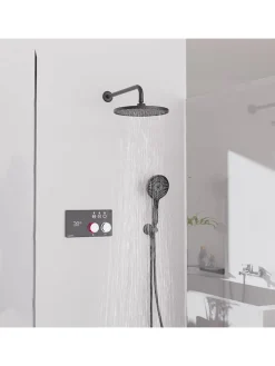 Schütte Badarmaturen<5tlg. Brause-Set ''Karibik'' in Schwarz