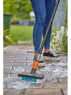 Gardena Gartendekoration<3tlg. Cleansystem-Set mit Stiel "Hard" in Schwarz