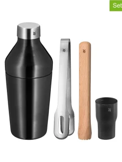 WMF Gedeckter Tisch<4tlg. Cocktail-Shaker-Set in Schwarz/ Silber