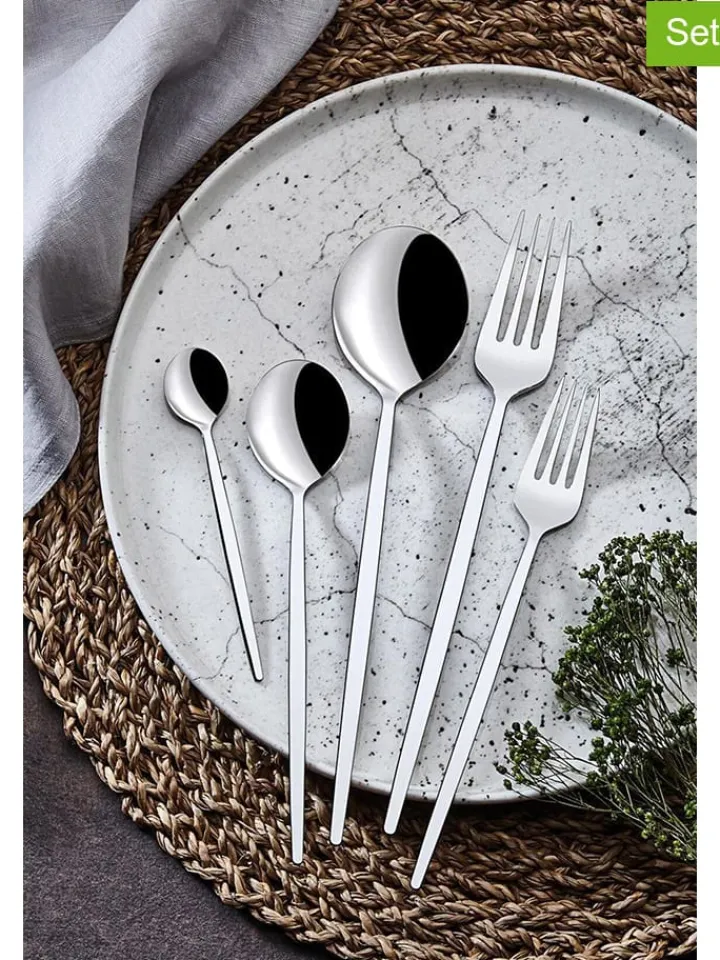 Violeta Home Gedeckter Tisch<30tlg. Edelstahl-Besteckset