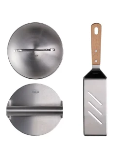 Stoneline Grillen|Küchenelektronik<3tlg. Edelstahl-Burger-Set