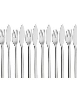 WMF Gedeckter Tisch<12tlg. Edelstahl-Fischbesteck-Set ''Nuova 233''