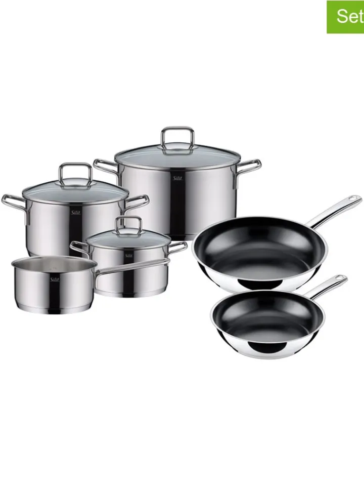 Silit Kochgeschirr<9tlg. Edelstahl-Kochgeschirr-Set "Extra Cook"