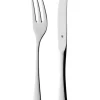 WMF Gedeckter Tisch<12tlg. Edelstahl-Steakbesteckset mit Holzkassette