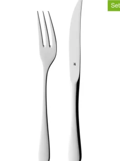 WMF Gedeckter Tisch<12tlg. Edelstahl-Steakbesteckset mit Holzkassette