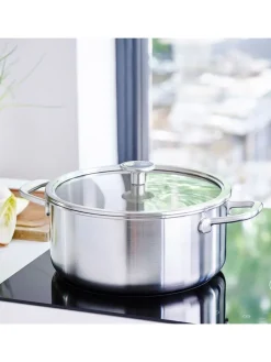 KitchenAid Kochgeschirr<2tlg. Edelstahl-Topf "Multi-Ply" - Ø 24 cm