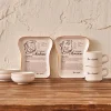 BELLA MAISON Gedeckter Tisch<8tlg. Frühstücksservice in Creme/ Braun