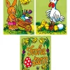 Lutz Mauder Partyzubehör & -Dekoration<12tlg. Geschenk-Set "Wackelbild Frohe Ostern" in Bunt
