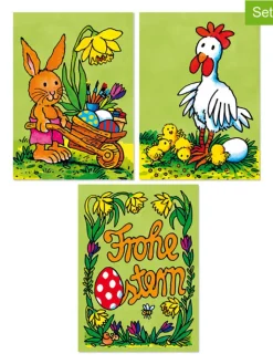 Lutz Mauder Partyzubehör & -Dekoration<12tlg. Geschenk-Set "Wackelbild Frohe Ostern" in Bunt