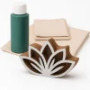 Samimi Kreativbedarf & Do-It-Yourself<7tlg. Geschirrtücher-Blockdruck-Set in Beige/ Grün