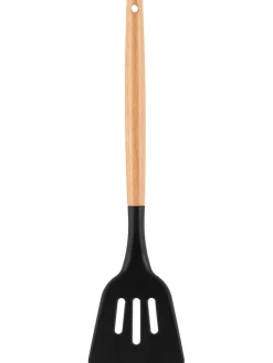 Maku Gedeckter Tisch<7tlg. Küchenhelfer-Set in Schwarz/ Hellbraun