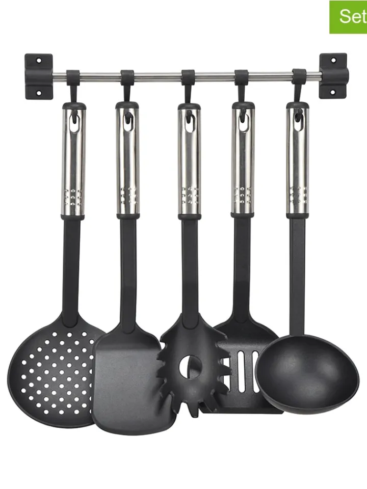 Chefware Koch- & Backutensilien<6tlg. Küchenhelfer-Set in Schwarz