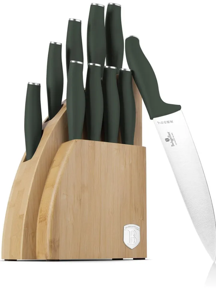 Berlinger Haus Koch- & Backutensilien<10tlg. Küchenmesser-Set im Block in Anthrazit