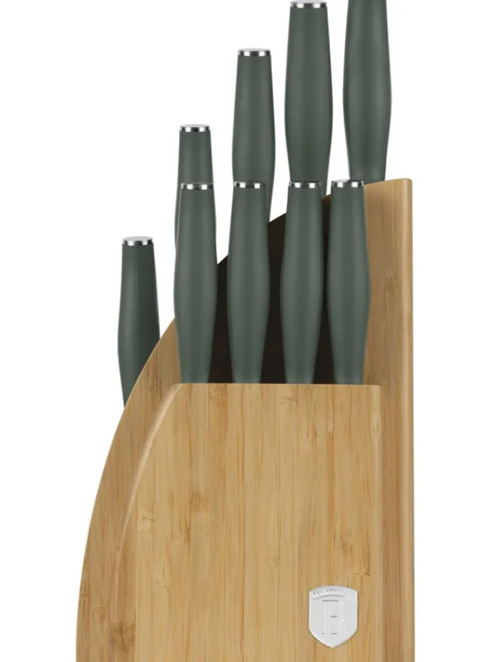 Berlinger Haus Koch- & Backutensilien<10tlg. Küchenmesser-Set im Block in Anthrazit
