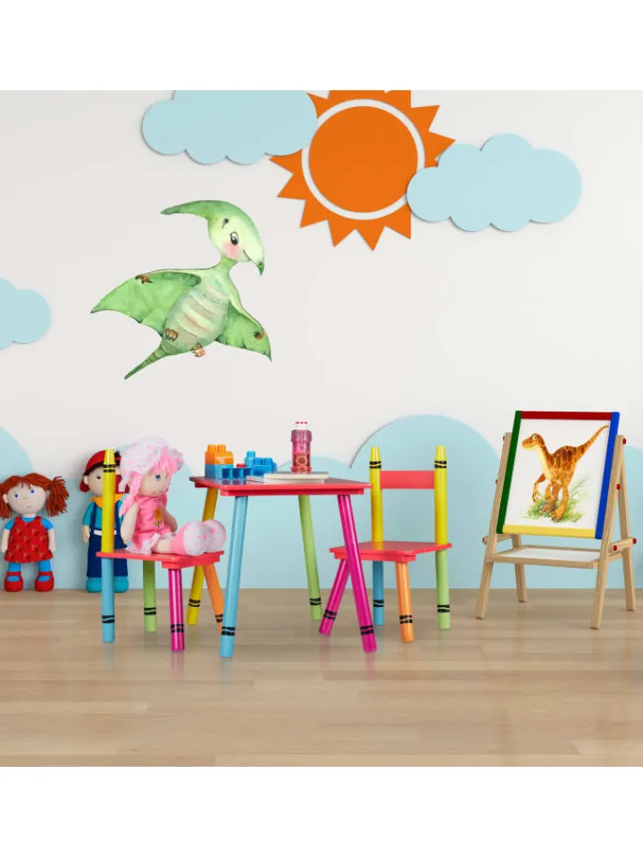 relaxdays Möbel-Sets<3-tlg. Kindersitzgruppe in Bunt