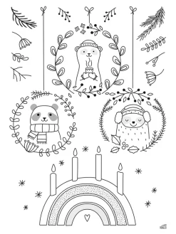 folia PAPER Kreativbedarf & Do-It-Yourself<15tlg. Kreativset "Fensterbilder Cosy Winter" in Weiß/ Bunt