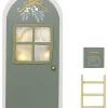 FABELAB Lichterketten & Deko-Leuchten<3tlg. LED-Weihnachtsdeko "Elf Door" in Grün
