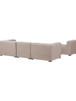 Beliani Gartenmöbel<2-tlg Lounge Set AREZZO in Beige/Schwarz