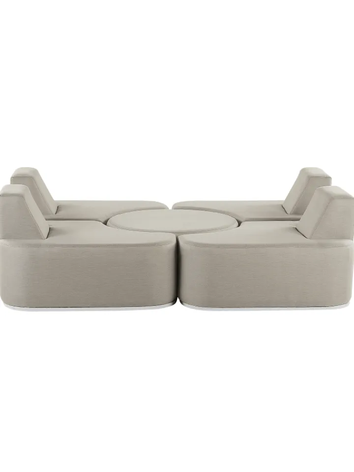 Beliani Gartenmöbel<5-tlg Lounge Set FABRO in Grau