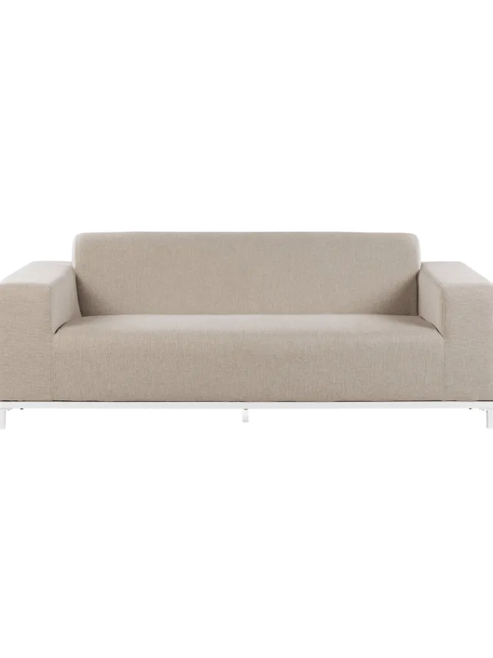 Beliani Gartenmöbel<4-tlg Lounge Set ROVIGO in Beige/Weiß