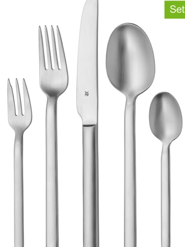 WMF Gedeckter Tisch<60tlg. Mattiertes Edelstahl-Besteckset "Alto"