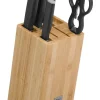 WMF Koch- & Backutensilien<6tlg. Messerblock-Set ''Kineo'' in Beige/ Schwarz