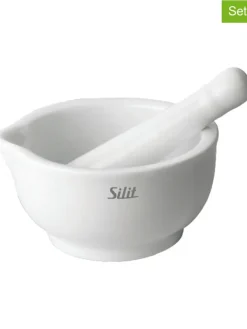 Silit Koch- & Backutensilien<2tlg. Mörser-Set in Weiß - Ø 10 cm