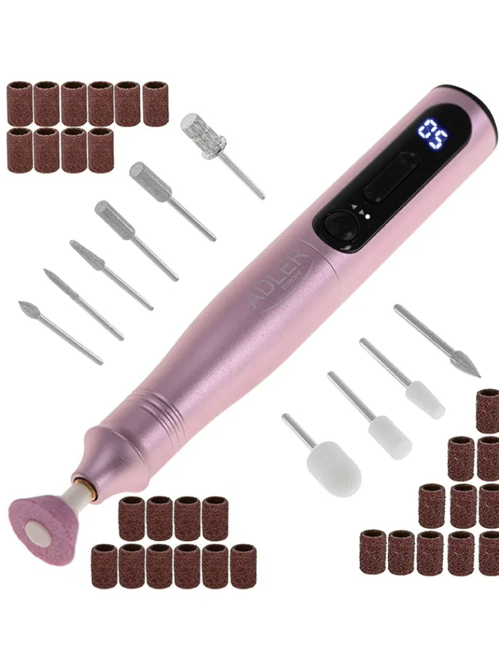 Adler Europe Technikzubehör<11tlg. Nagelpflege-Set "AD 2181" in Rosa
