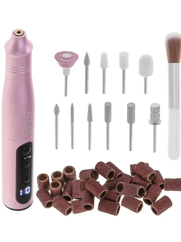 Adler Europe Technikzubehör<11tlg. Nagelpflege-Set "AD 2181" in Rosa