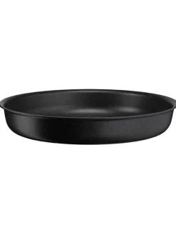 Tefal Kochgeschirr<3tlg. Pfannen-Set "Black Stone" in Schwarz