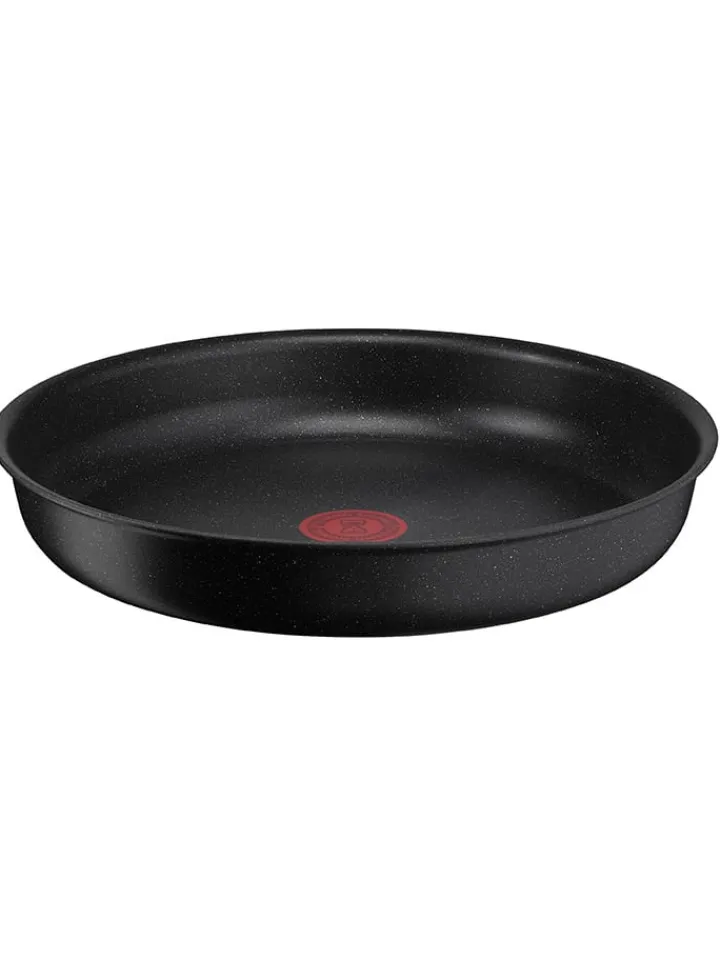 Tefal Kochgeschirr<3tlg. Pfannen-Set "Black Stone" in Schwarz