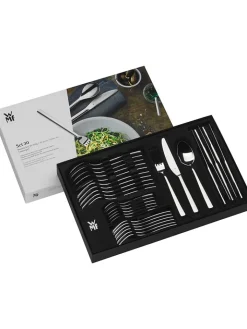 WMF Gedeckter Tisch<30tlg. Poliertes Edelstahl-Besteckset "Boston"