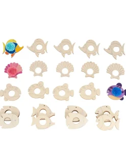SUNNYSUE Kreativbedarf & Do-It-Yourself<35tlg. Pompon-Fische - ab 3 Jahren