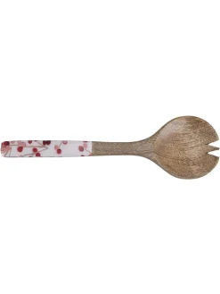 Villa d´Este Aufbewahren & Servieren|Gedeckter Tisch<2tlg. Salatbesteck-Set in Braun/ Weiß - (L)33,5 cm