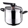 Bergner Kochgeschirr<2tlg. Schnellkochtopf-Set "San Ignacio" in Silber/ Schwarz - Ø 22 cm