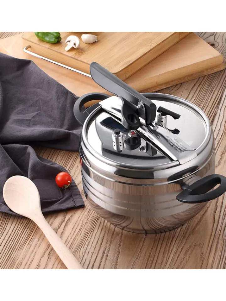 Bergner Kochgeschirr<2tlg. Schnellkochtopf-Set "San Ignacio" in Silber/ Schwarz - Ø 22 cm