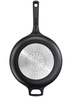 Tefal Kochgeschirr<2tlg. Set: Aluguss-Schmorpfanne "Trattoria Pro" in Schwarz - Ø 28 cm